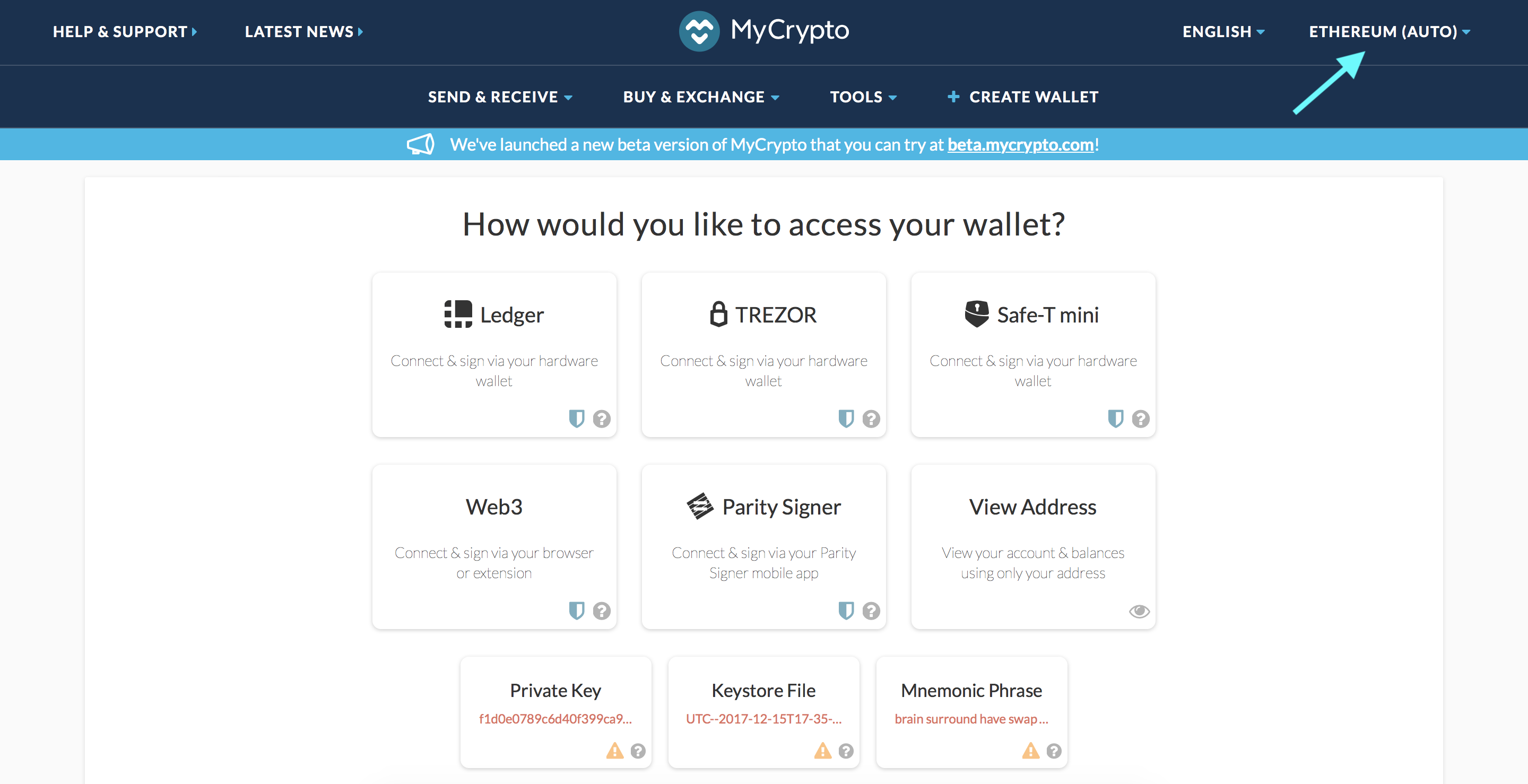 metamask and myetherwallet