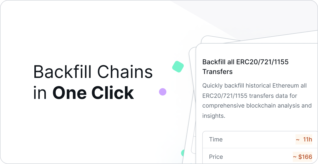 Introducing One-Click Backfills: Quickly and Cost-Effectively Backfill Blockchain Data