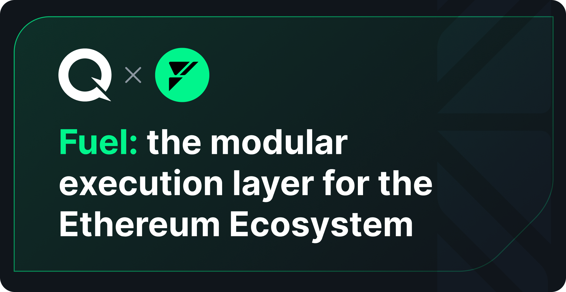 Fuel: the modular execution layer for the Ethereum Ecosystem