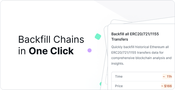 Introducing One-Click Backfills: Quickly and Cost-Effectively Backfill Blockchain Data